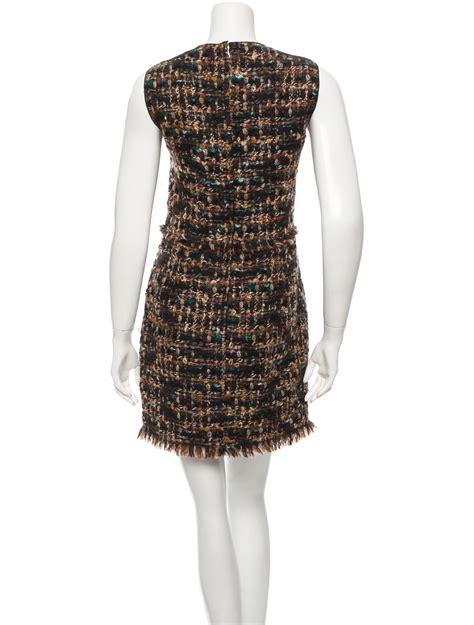 dolce gabbana boucle dress